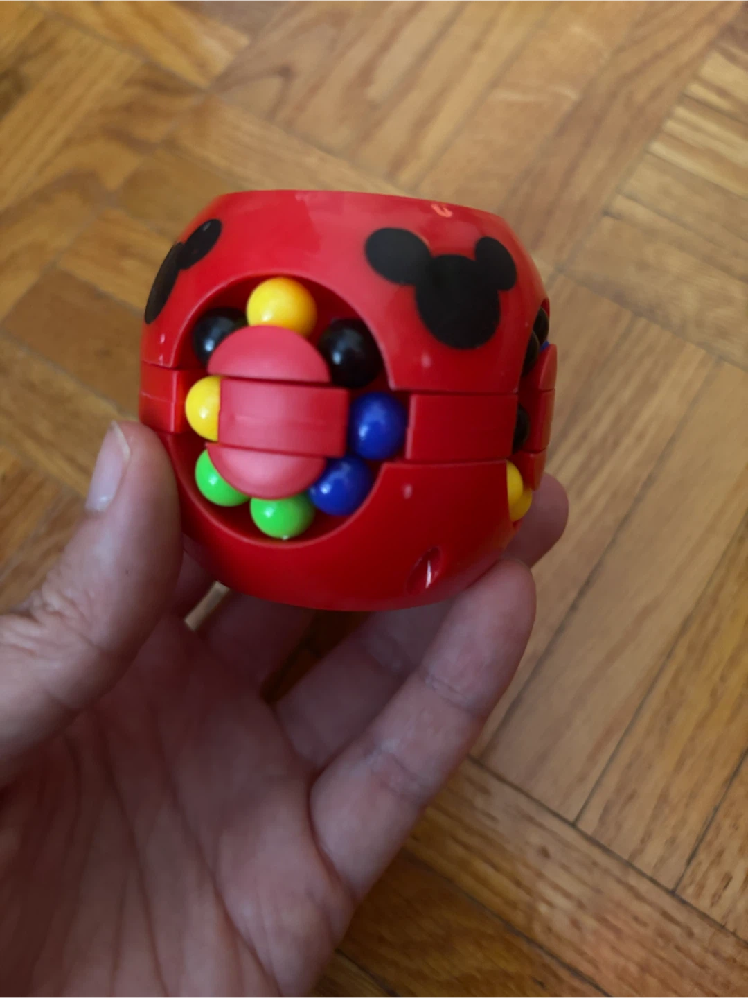 Red Mickey Mouse Ball Puzzle Toy
