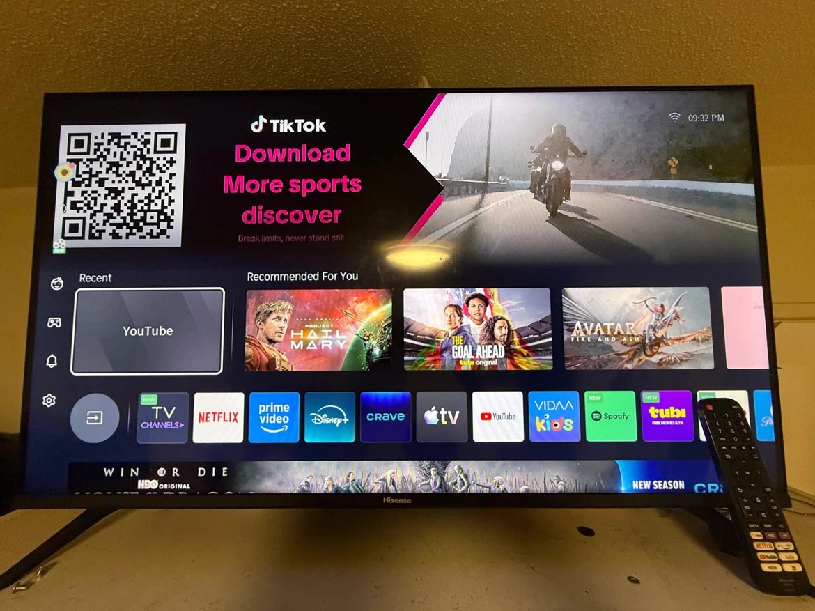 Hisense 40" Smart Vidaa TV
