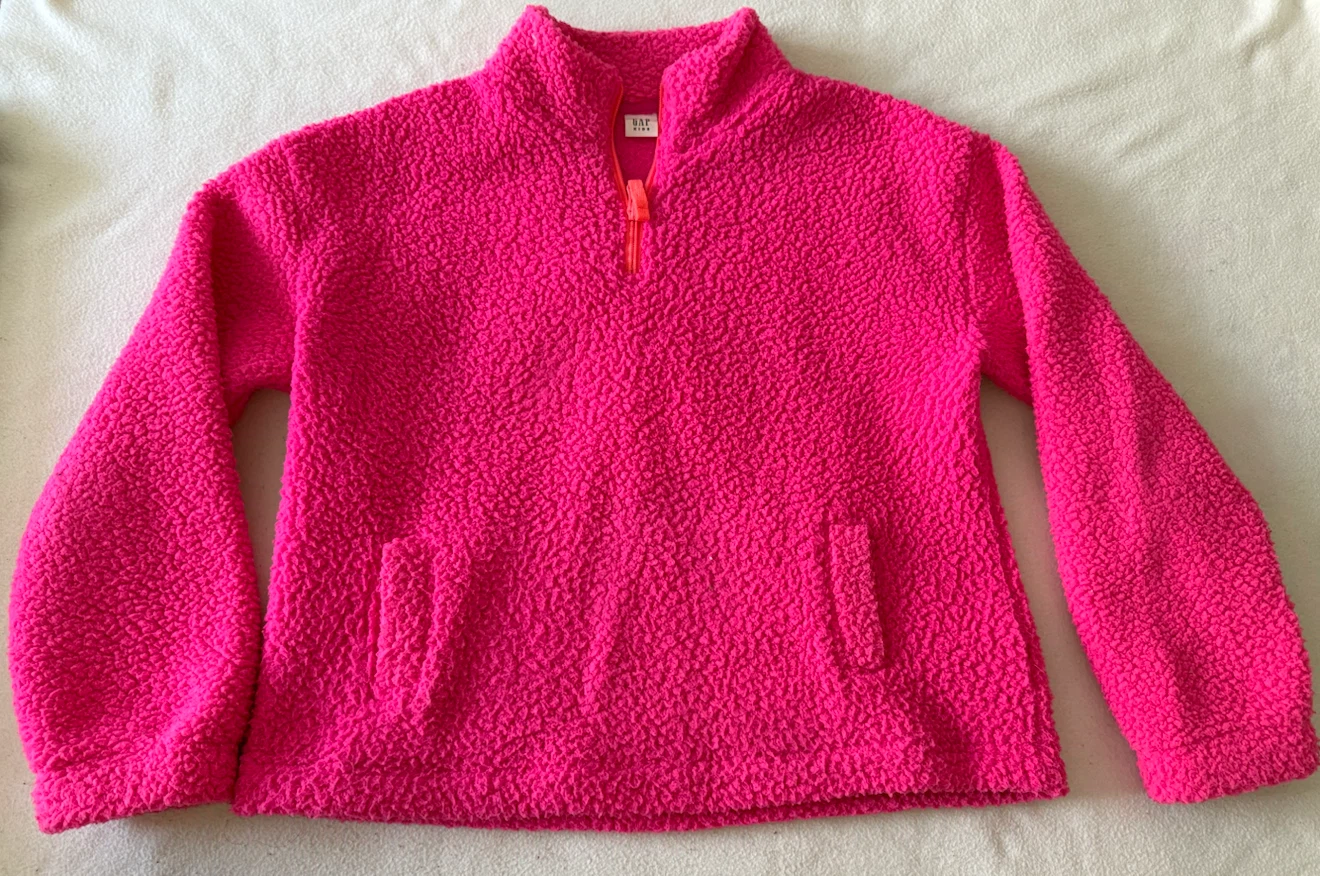 GAP Kids Pink Quarter Zip Sweater