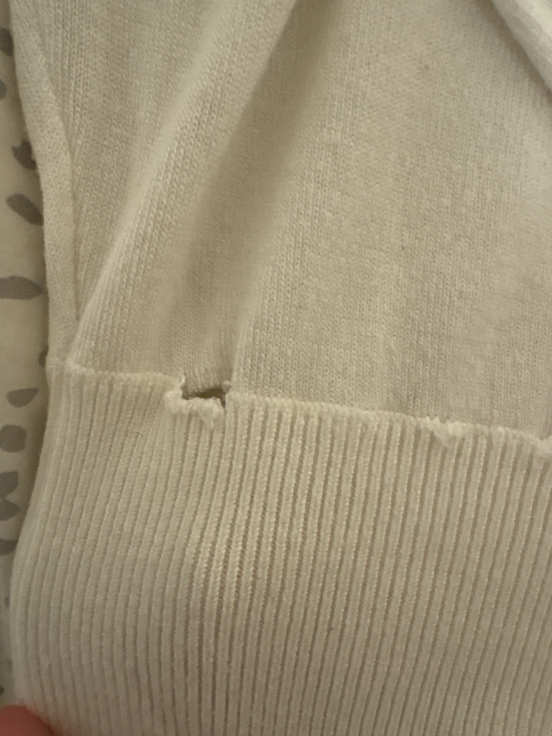 White long sleeve top off the shoulder and cropped - photo 2