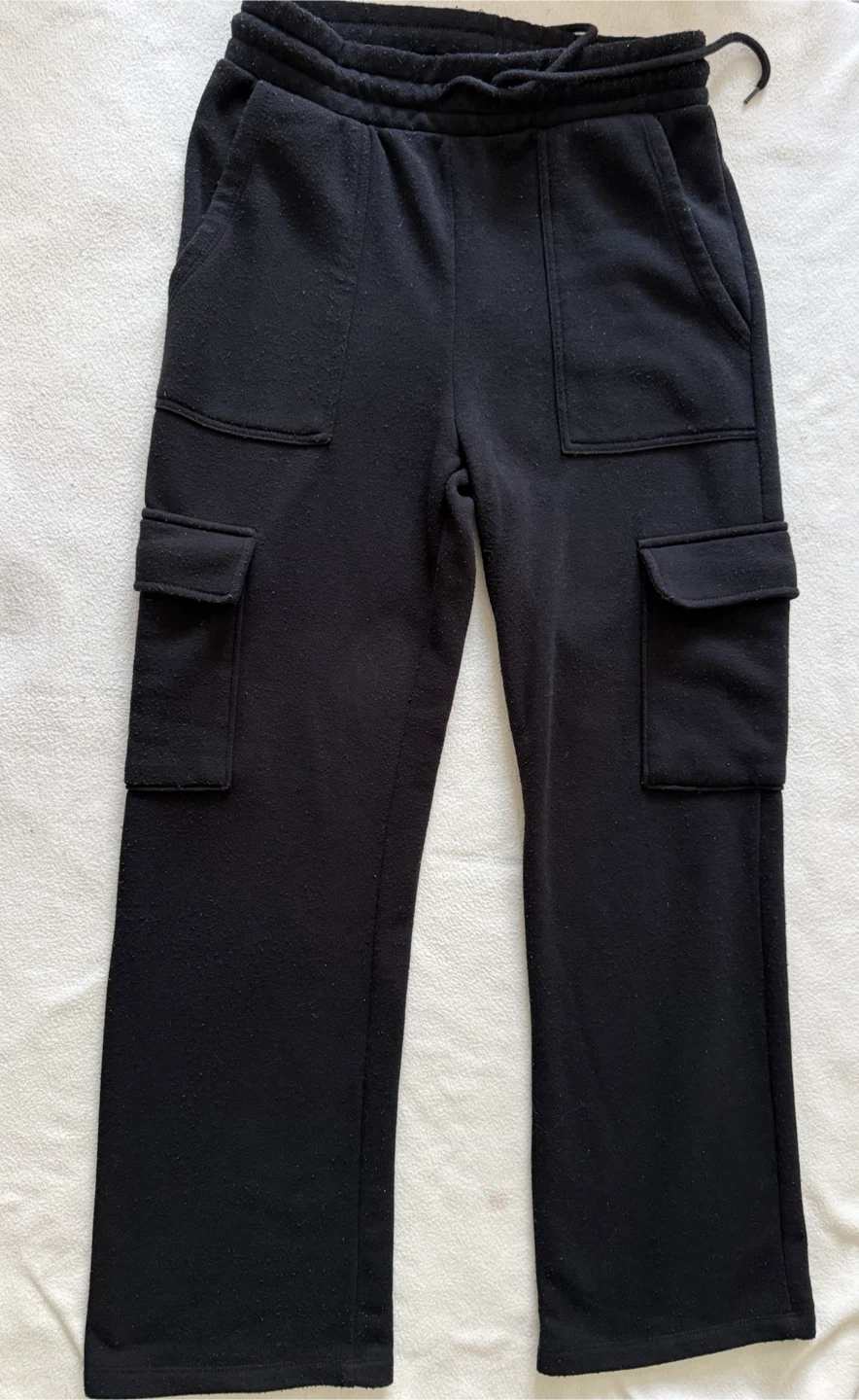 Black Cargo Joggers