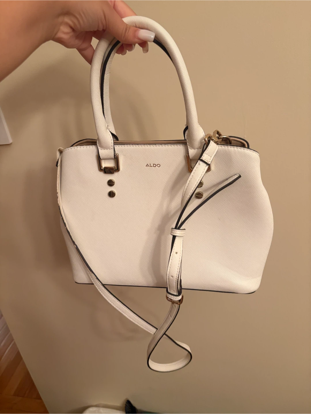 ALDO White Satchel Handbag