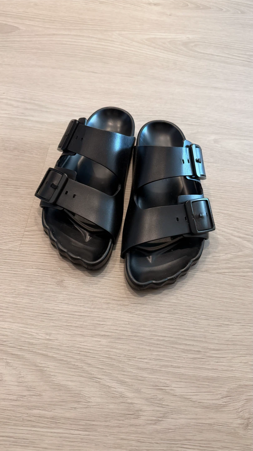 Balenciaga Birkenstock Black Slide Sandals