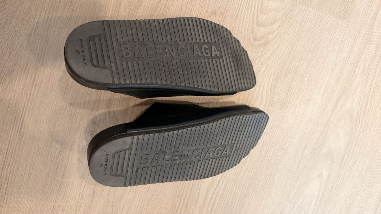Balenciaga Birkenstock Black Slide Sandals - photo 3