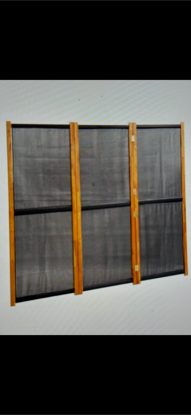 3-Panel Wooden Screen Divider