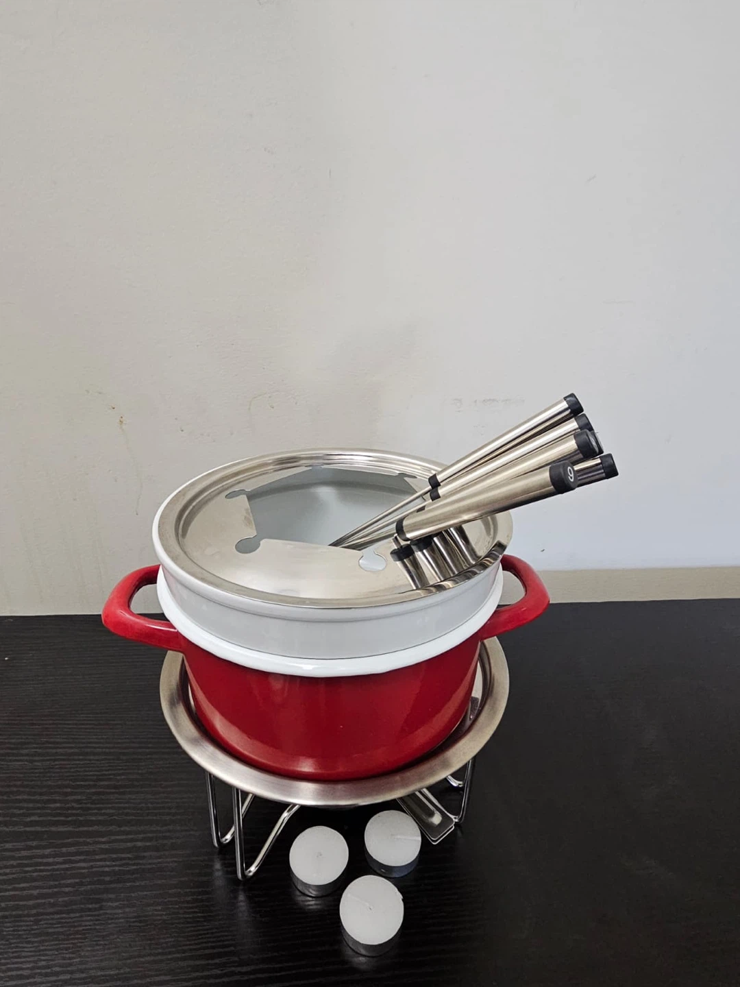Fondue Set with 6 Forks - photo 2