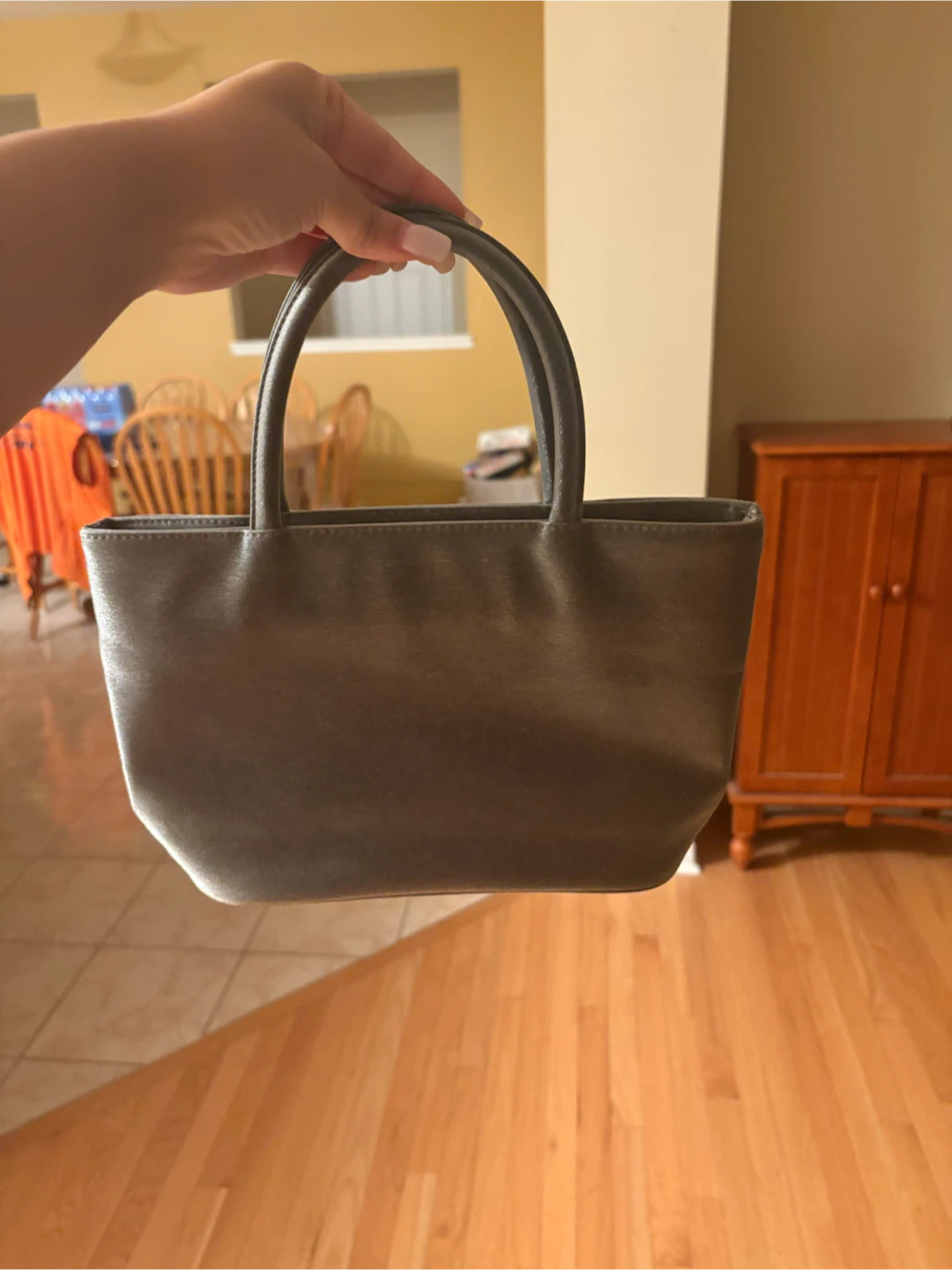 Small grey handbag