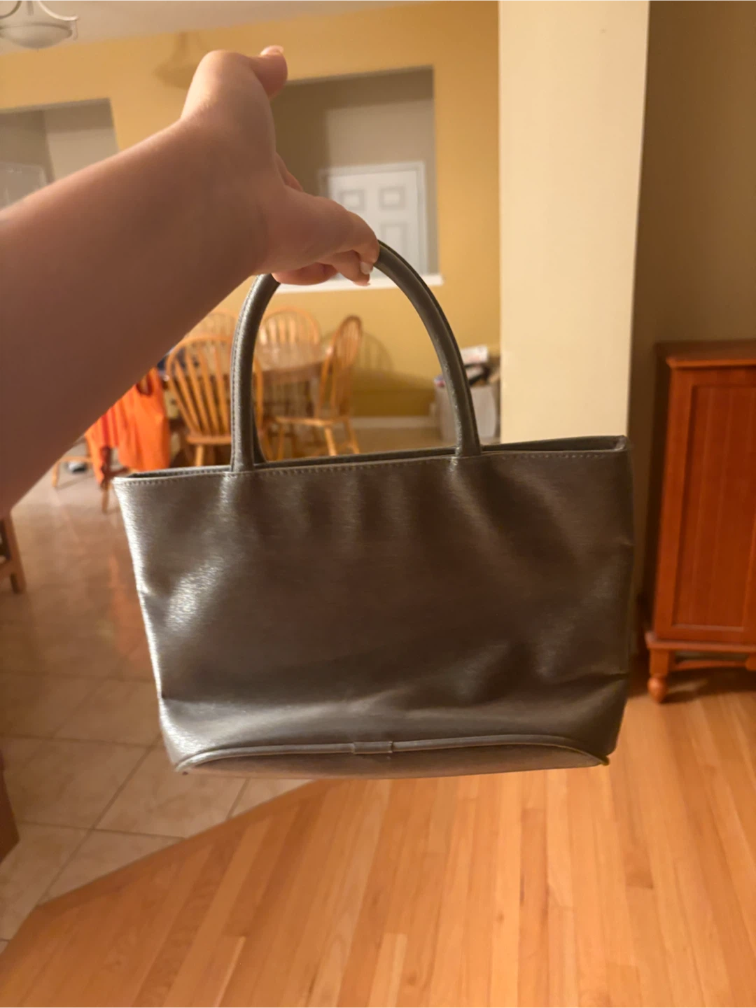 Small grey handbag - photo 2