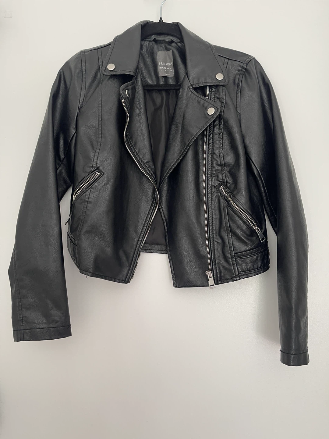 Primark Black Faux Leather Moto Jacket