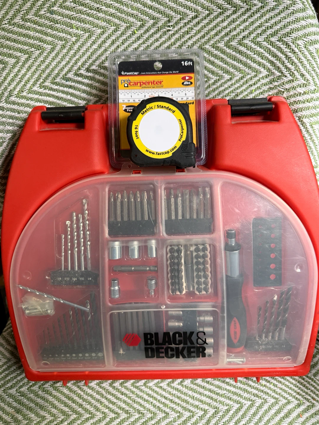 Black & Decker 18V Cordless Drill with Tool Kit