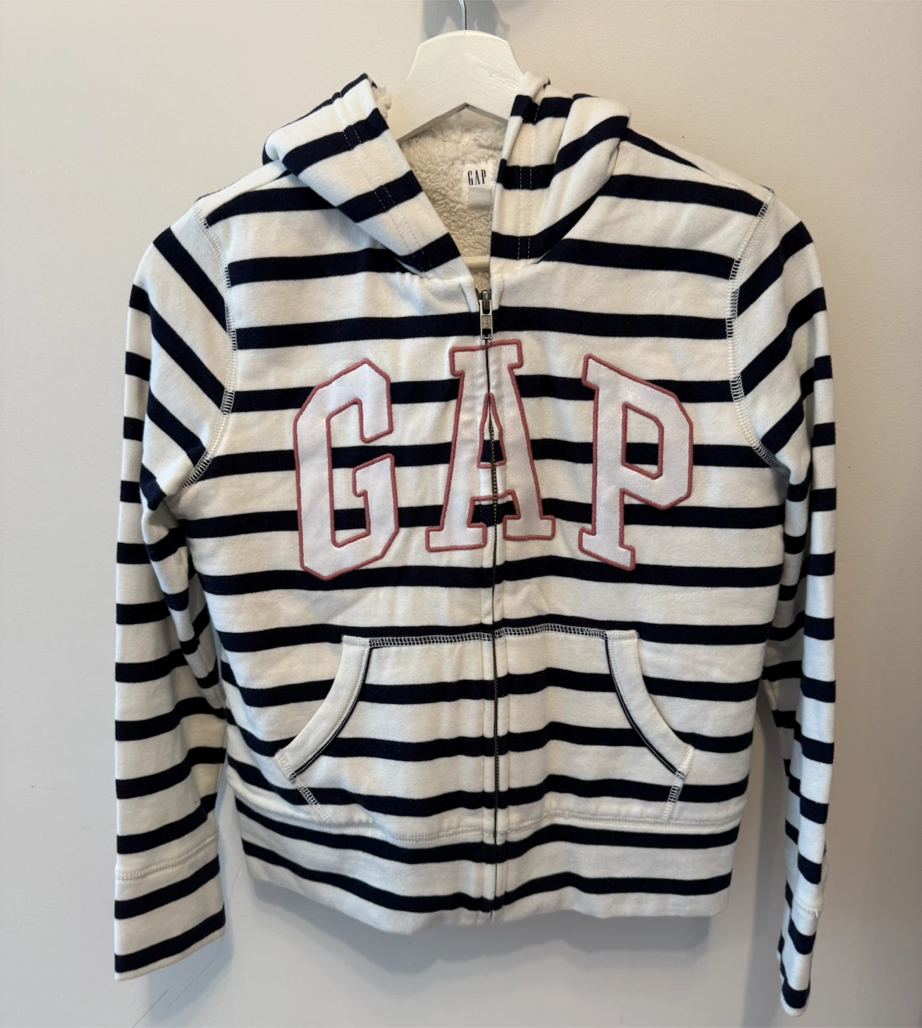 Gap Striped Full-Zip Hoodie
