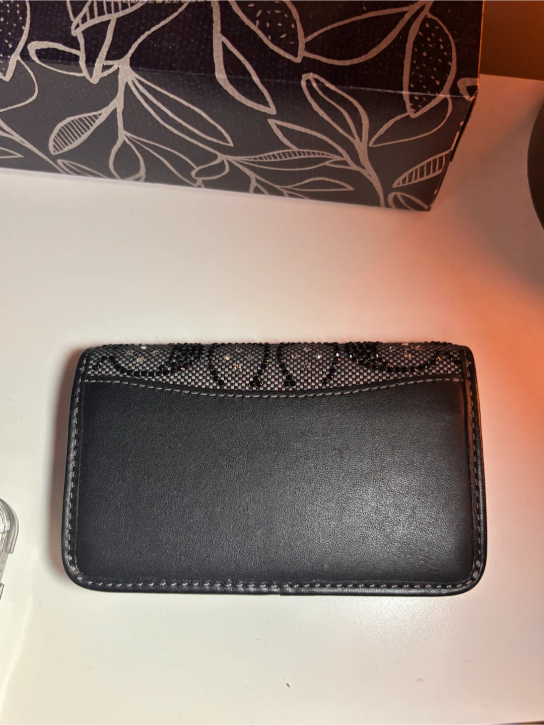 Coach Essential Slim Card Case in Crystal Signature Jacquard - photo 5