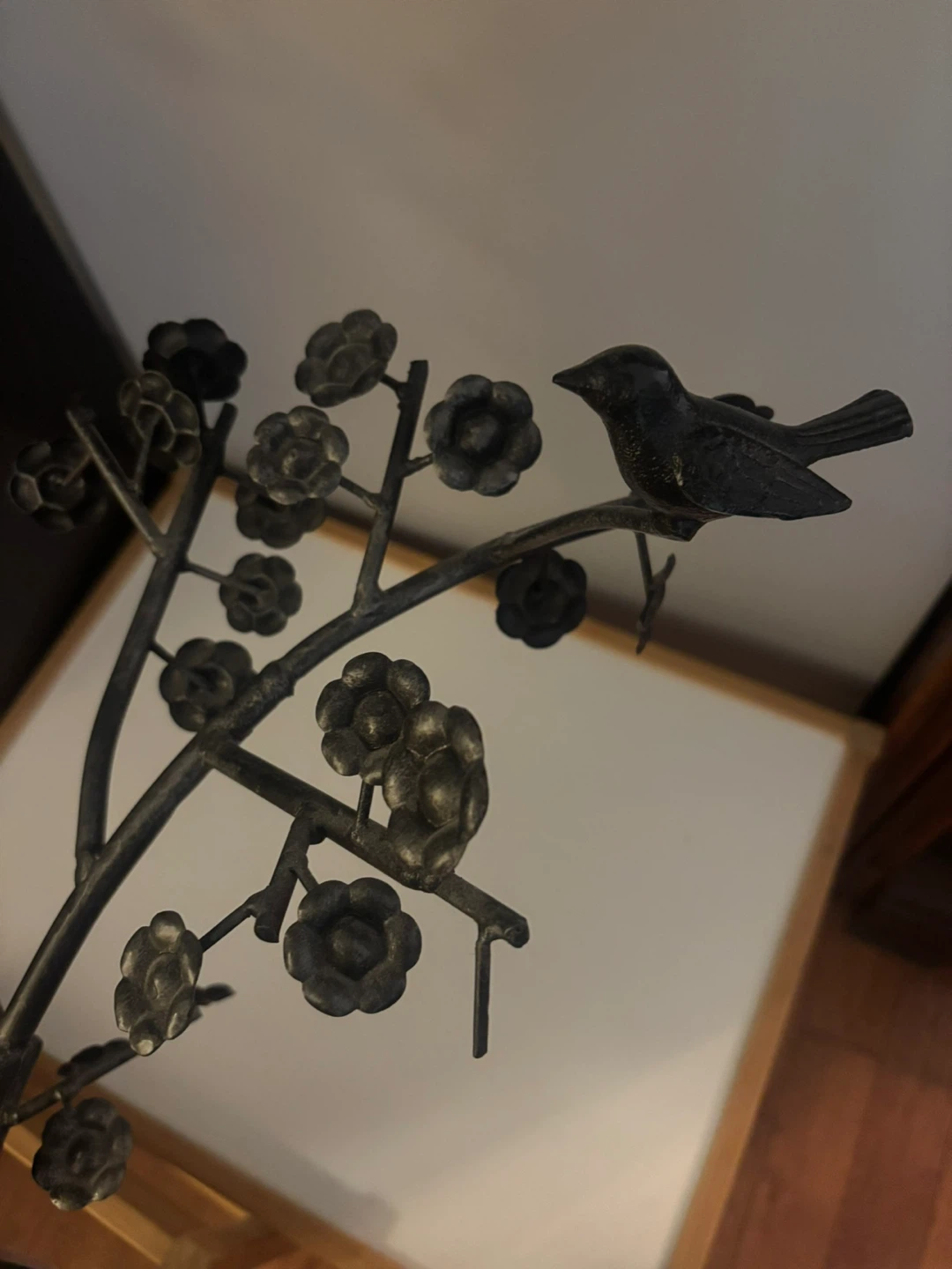 Metal Tree Sculpture with Birds - photo 4
