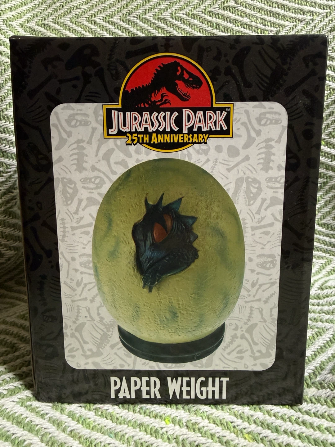 Jurassic Park 25th Anniversary Egg collectible Paperweight