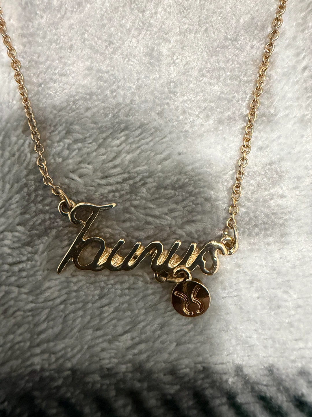 Rose Gold Taurus Zodiac Necklace - photo 3