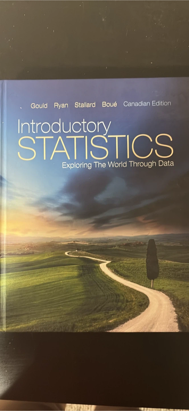 Introductory Statistics Canadian Edition Textbook
