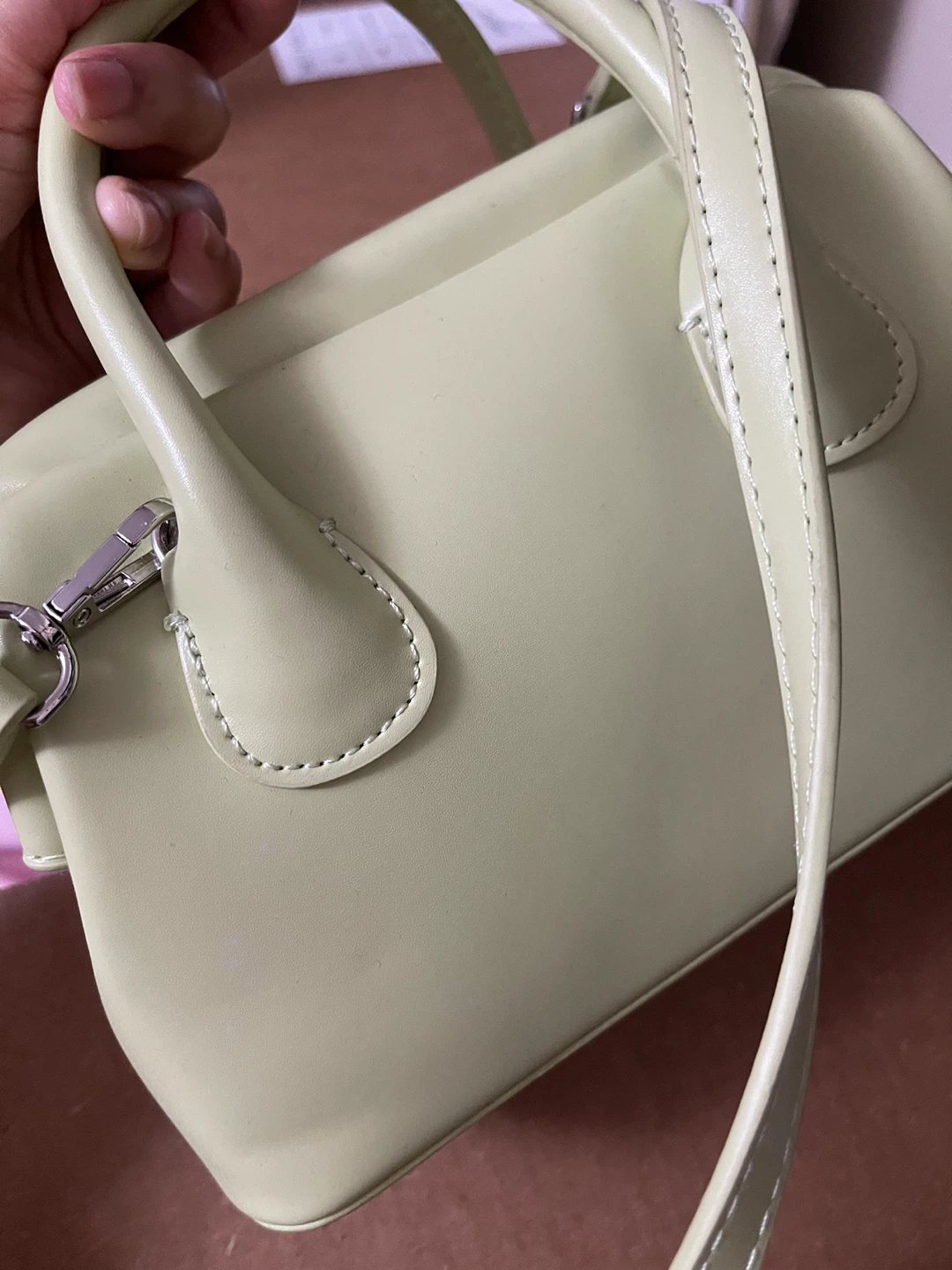 Soft Candy Apple Green Women's Top-Handle Crossbody Bag - photo 5