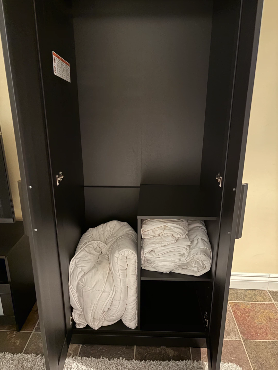 IKEA BRIMNES Wardrobe with 2 doors, black - photo 2
