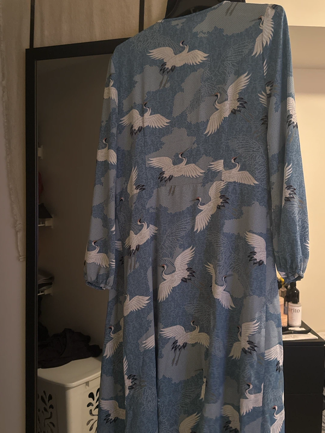 JustFab Crane Print wrap dress - photo 2