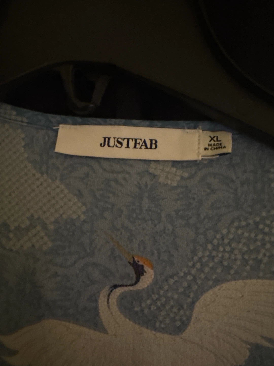 JustFab Crane Print wrap dress - photo 3
