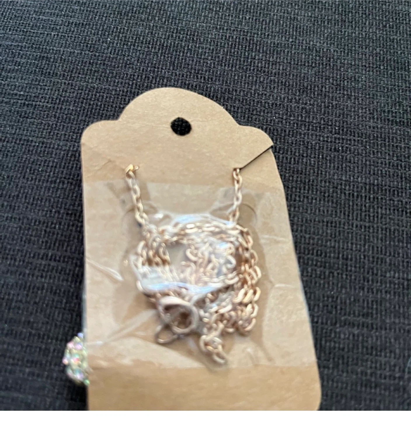Infinity Charm Necklace with Sparkly Ball - photo 4