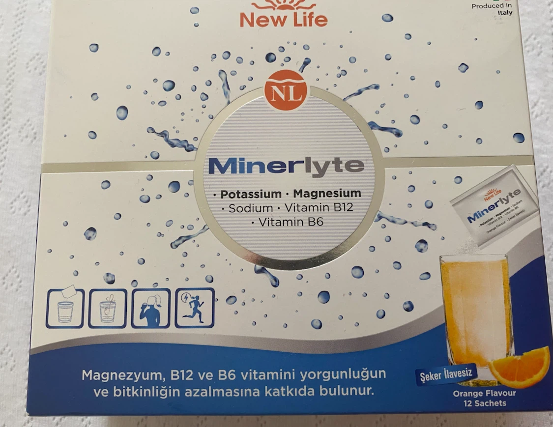 New Life Minerlyte Orange Flavor Electrolyte Sachets (12 Count)