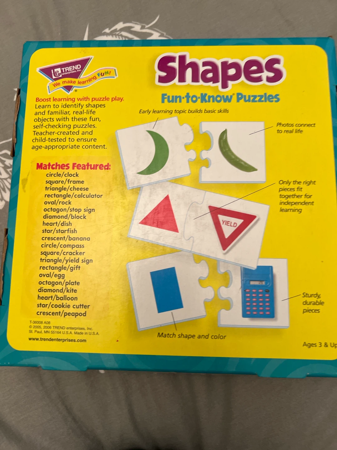 TREND Enterprises Fun-to-Know Puzzles - Shapes - photo 3