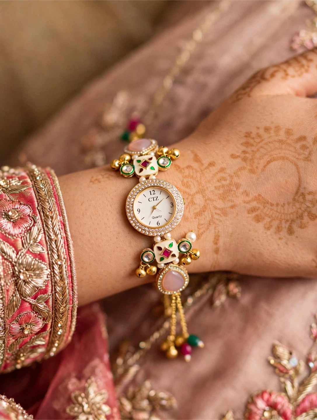 CTZ Quartz Watch with Embellishments - photo 2