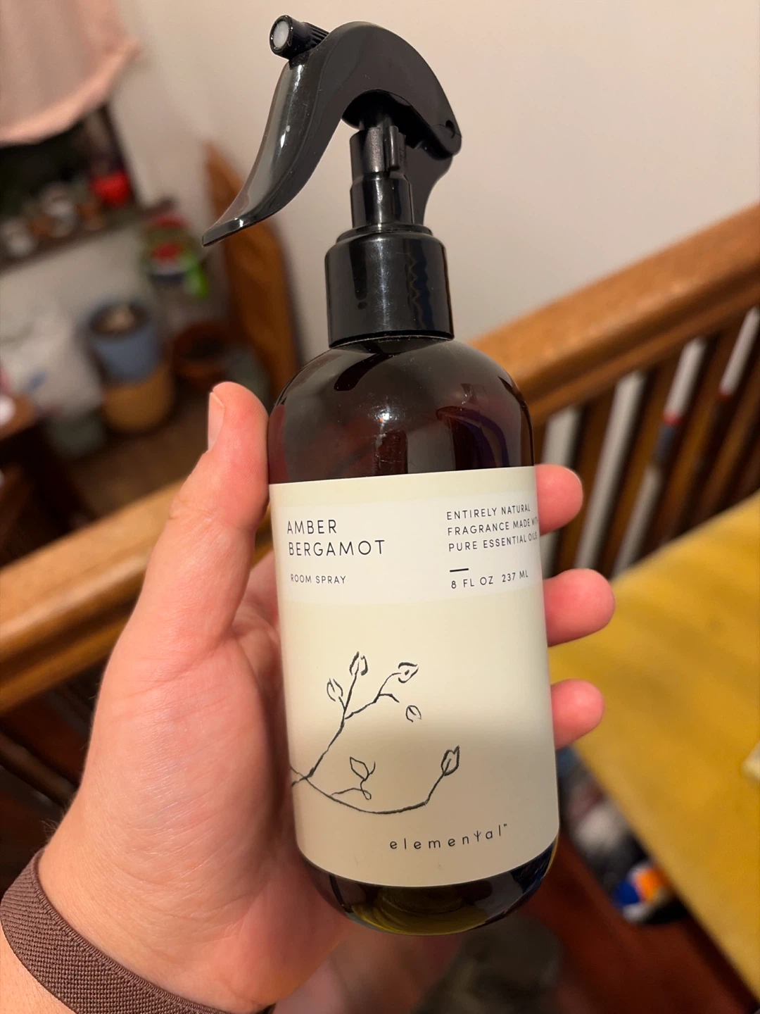 Elemental Amber Bergamot Room Spray 8oz