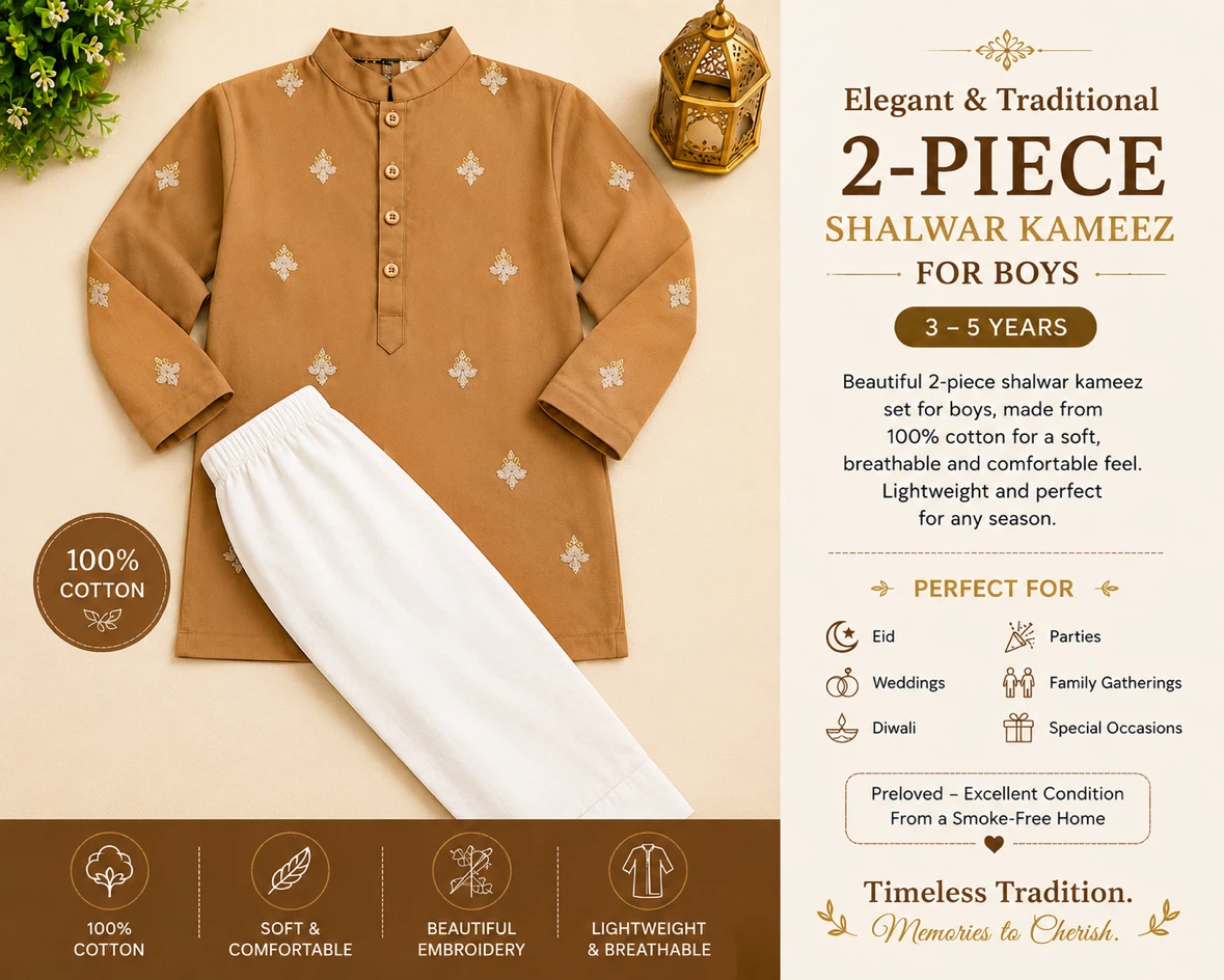 Boys 2-Piece Shalwar Kameez Set
