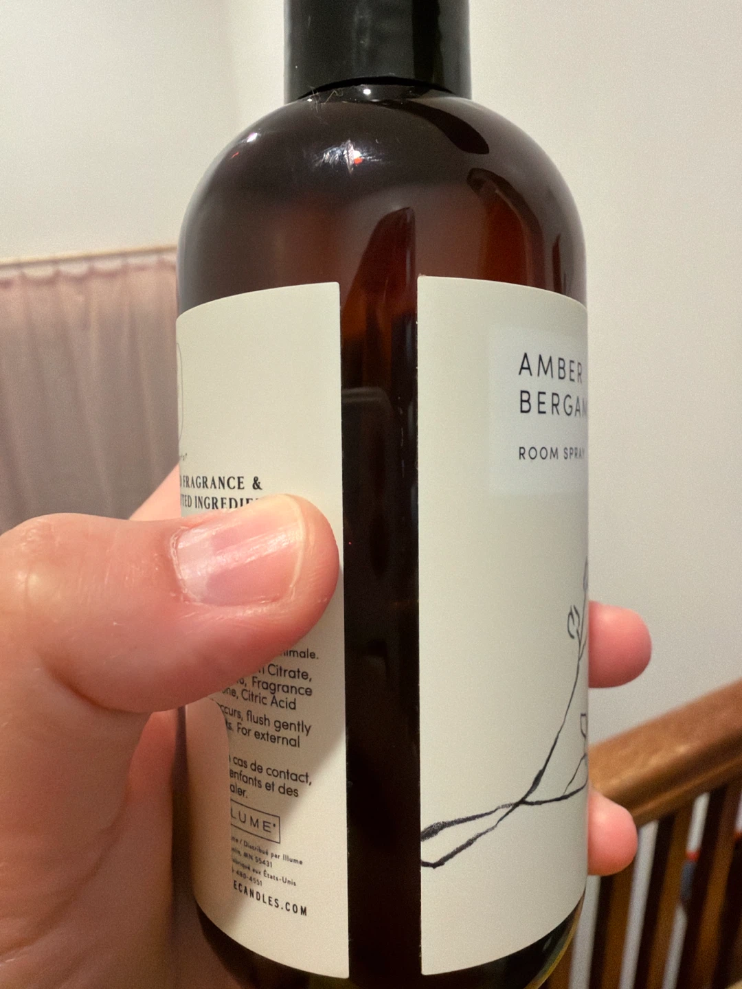Elemental Amber Bergamot Room Spray 8oz - photo 3