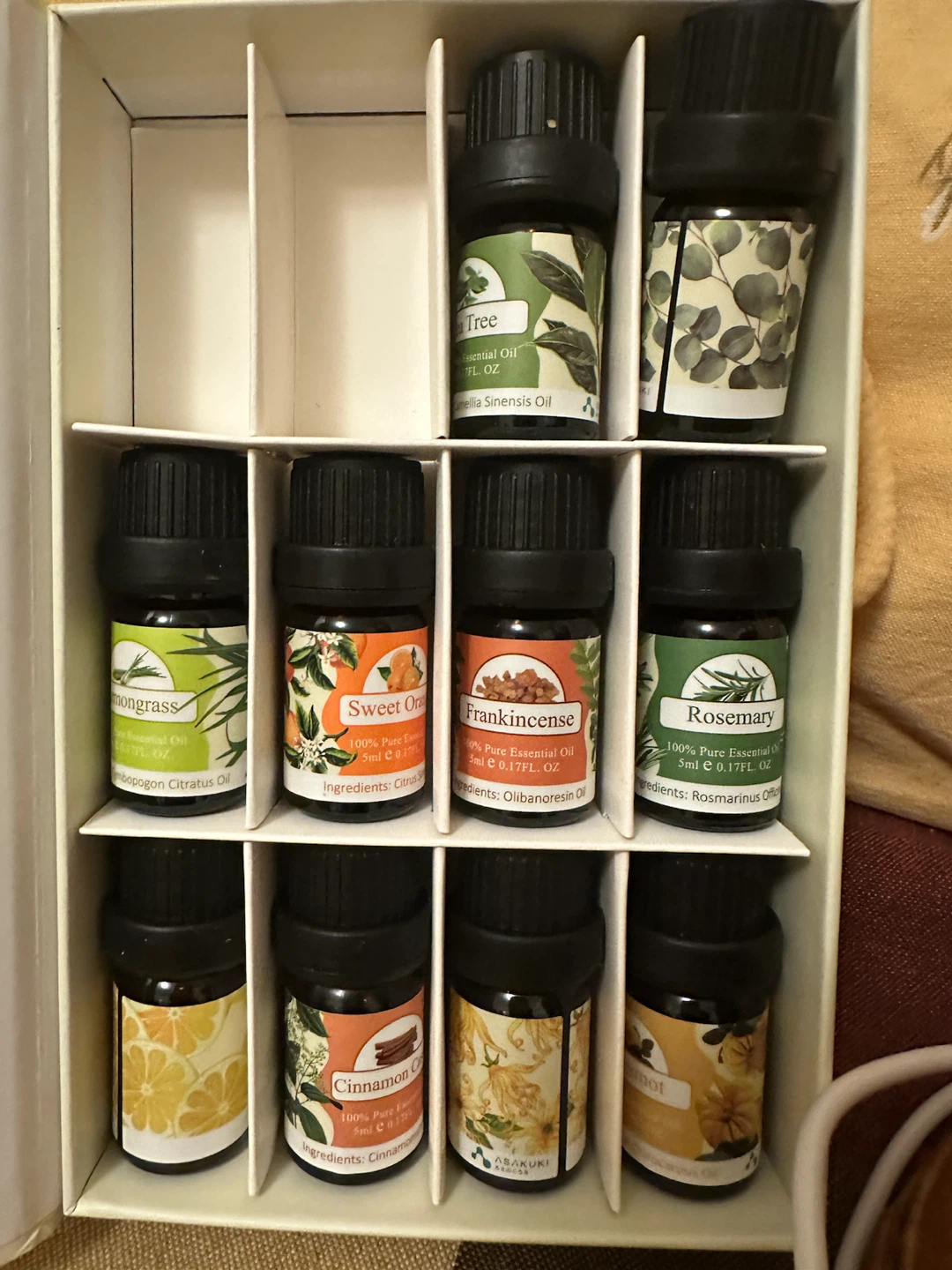 ASAKUKI Essential Oil Diffuser with 12 Oils Discovery Set - photo 5