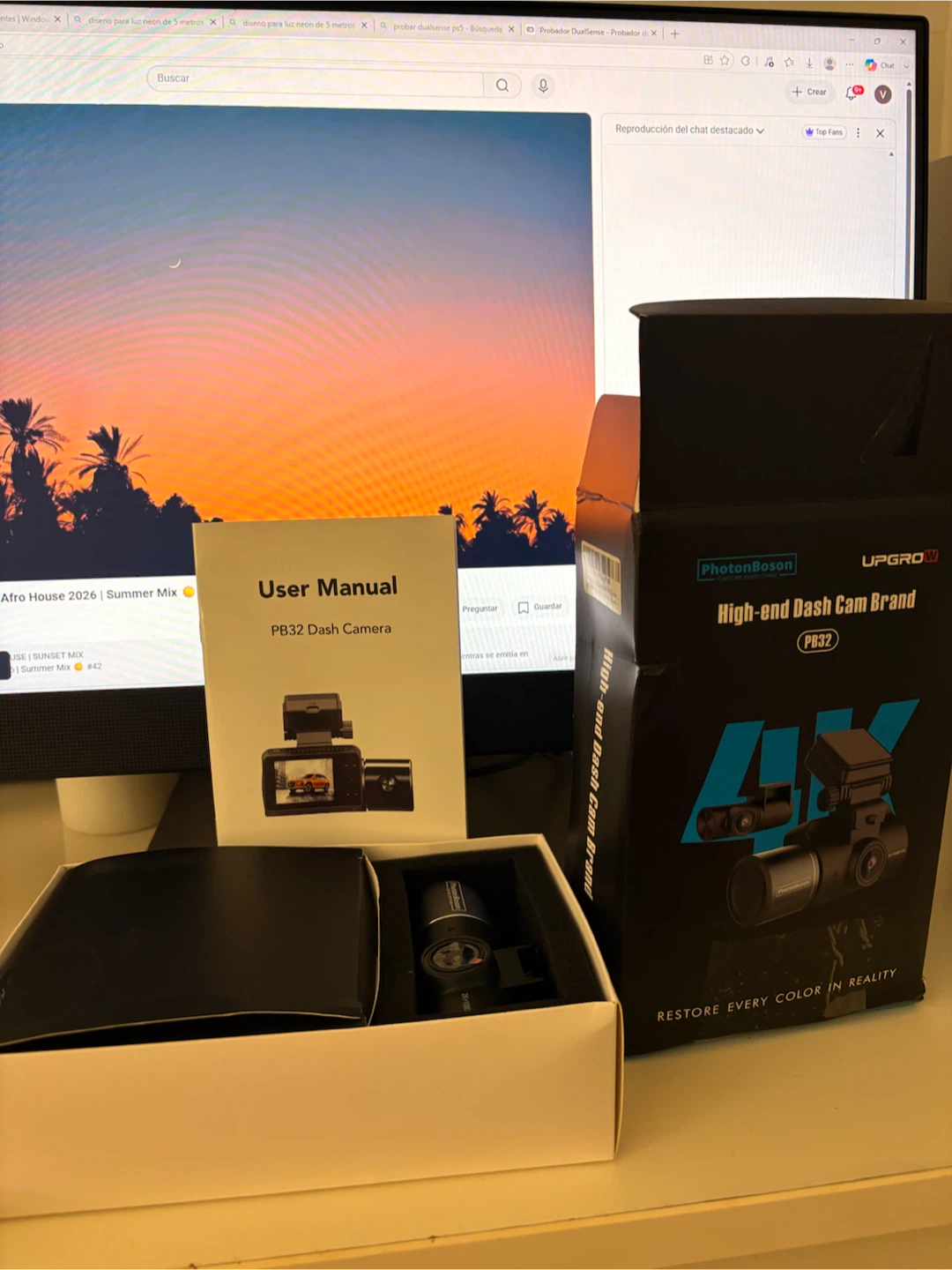 UPGROW PB32 4K Dash Cam with GPS