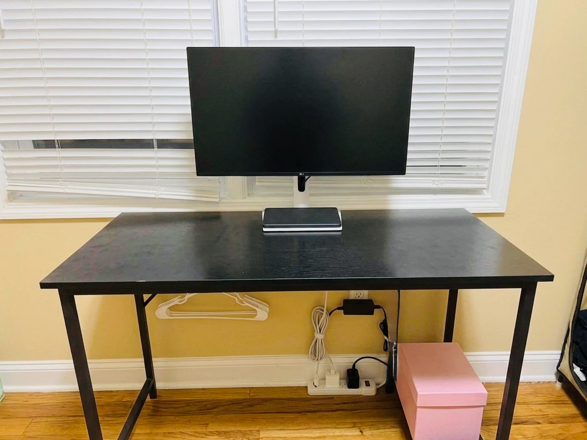 40 Inch Home Office Computer Desk | Modern Black - photo 3