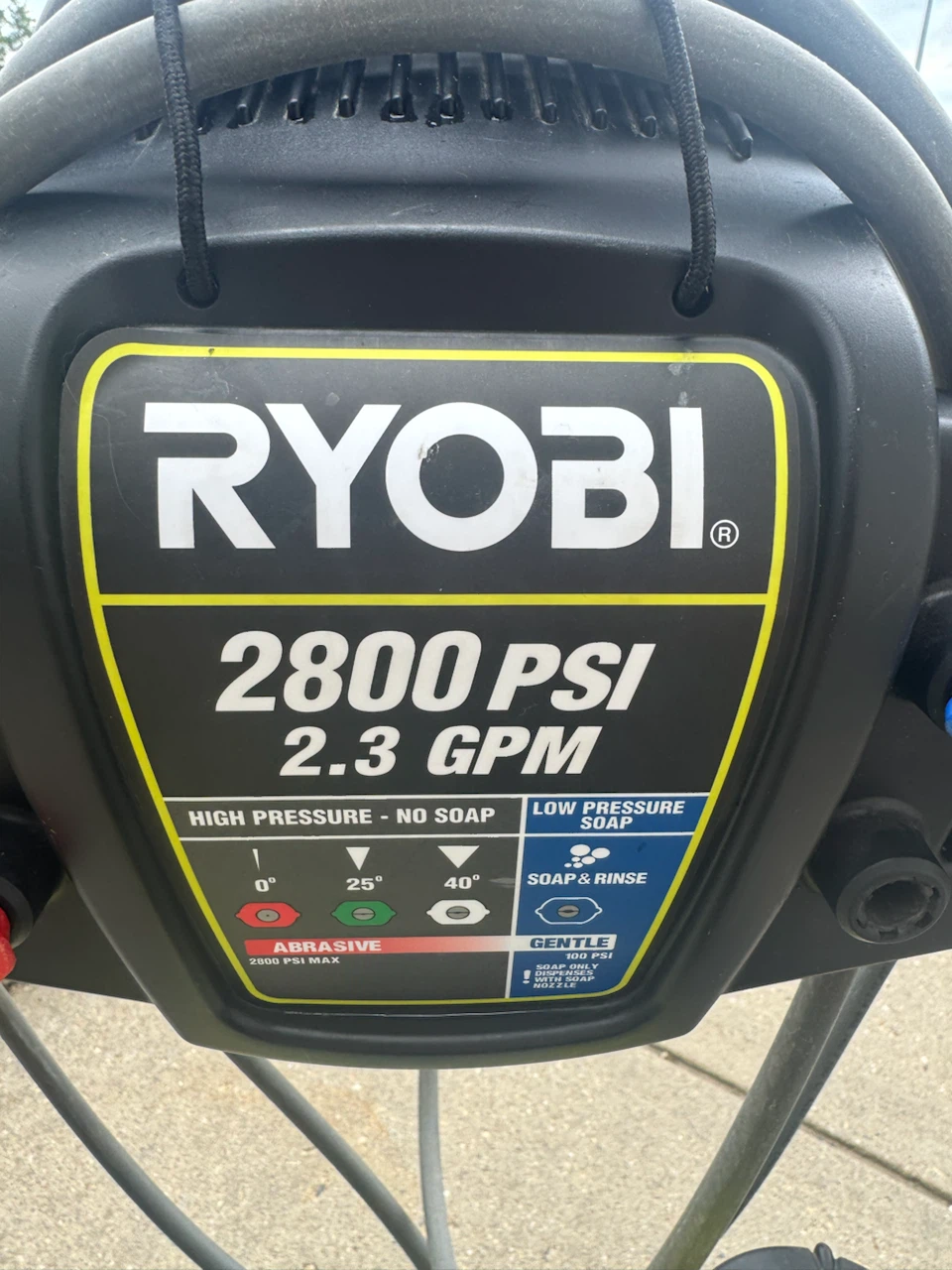Ryobi 2800 PSI Pressure Washer - photo 2