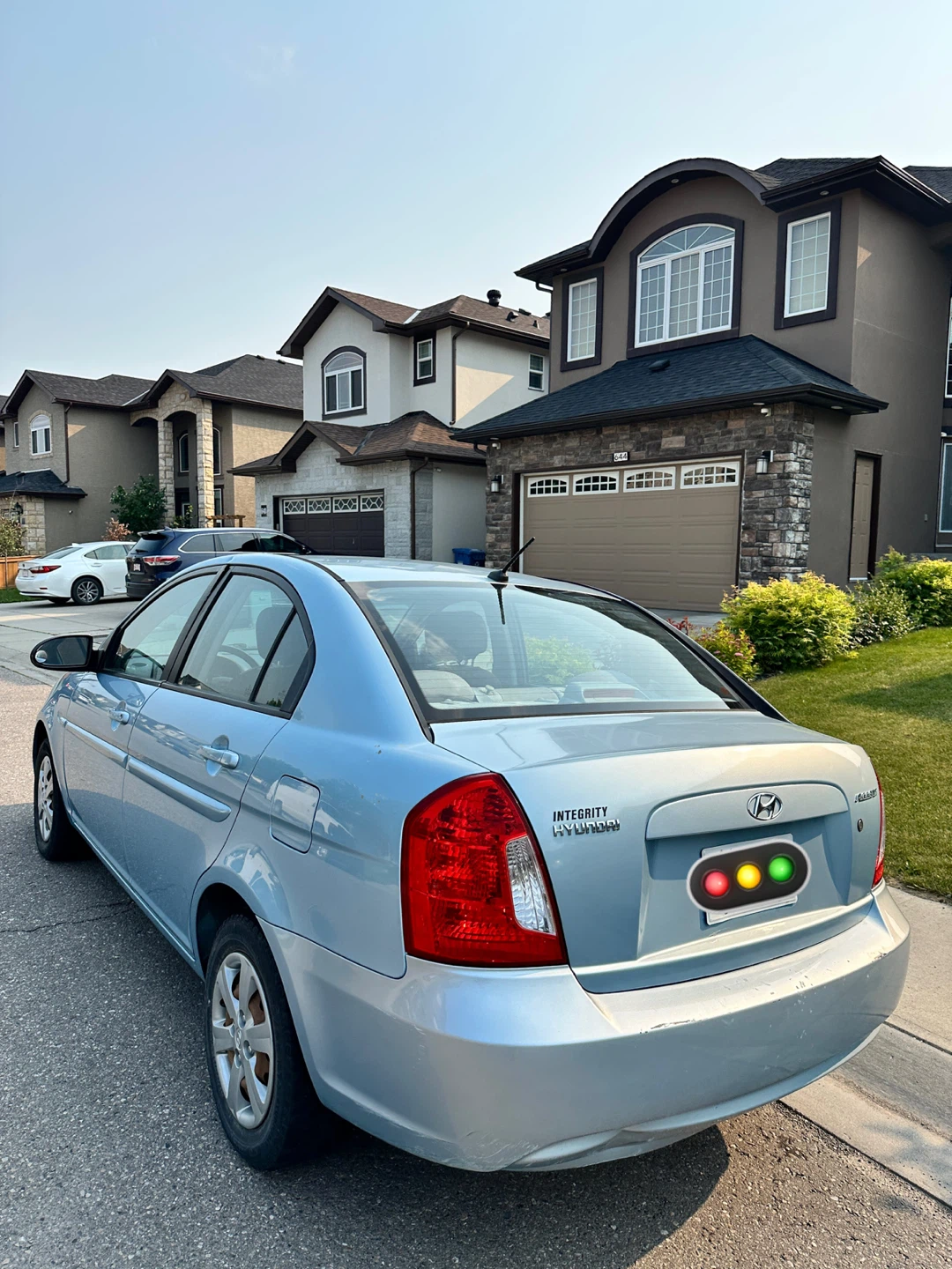 Light Blue Hyundai Accent Sedan - photo 4