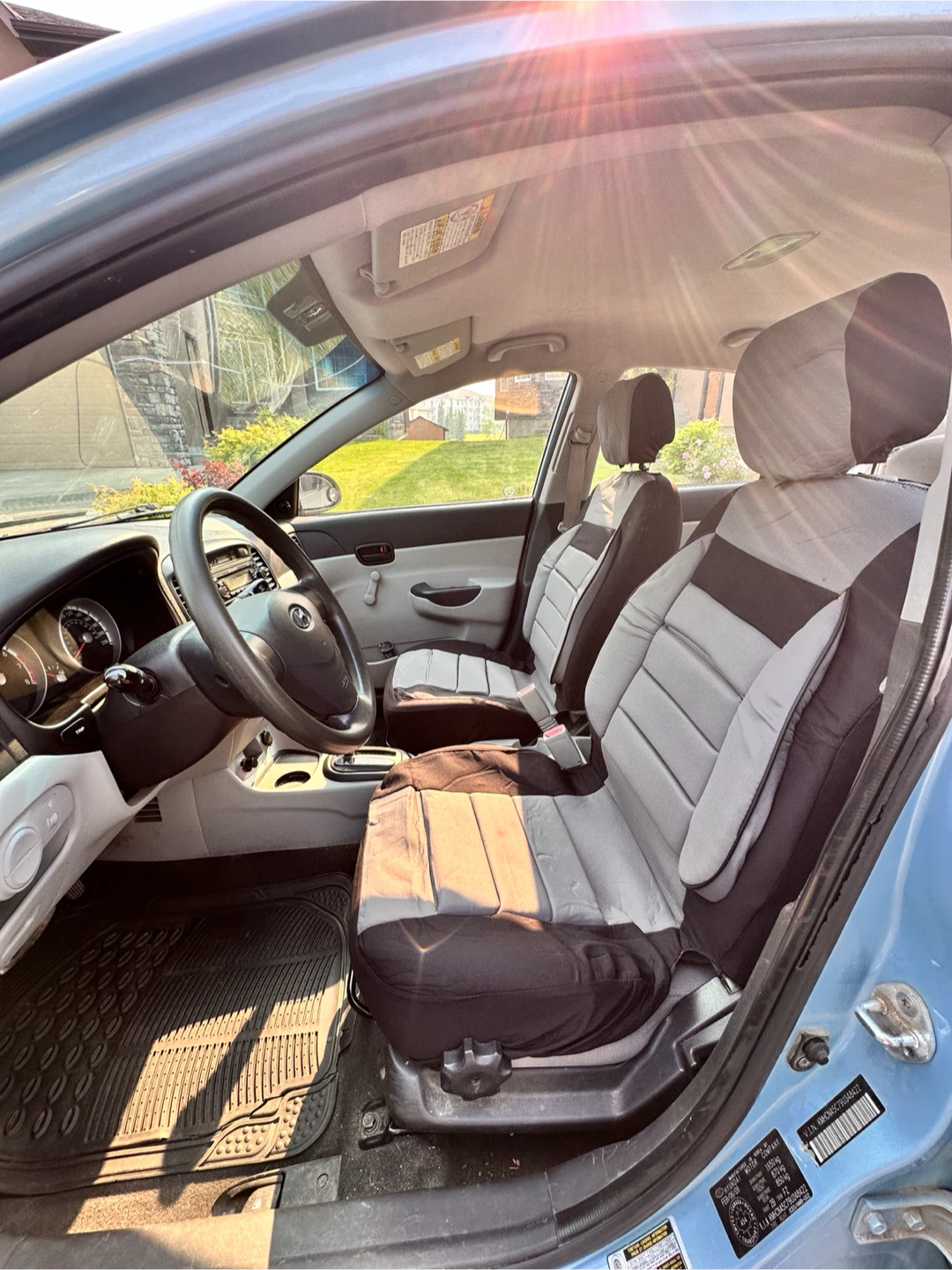 Light Blue Hyundai Accent Sedan - photo 5