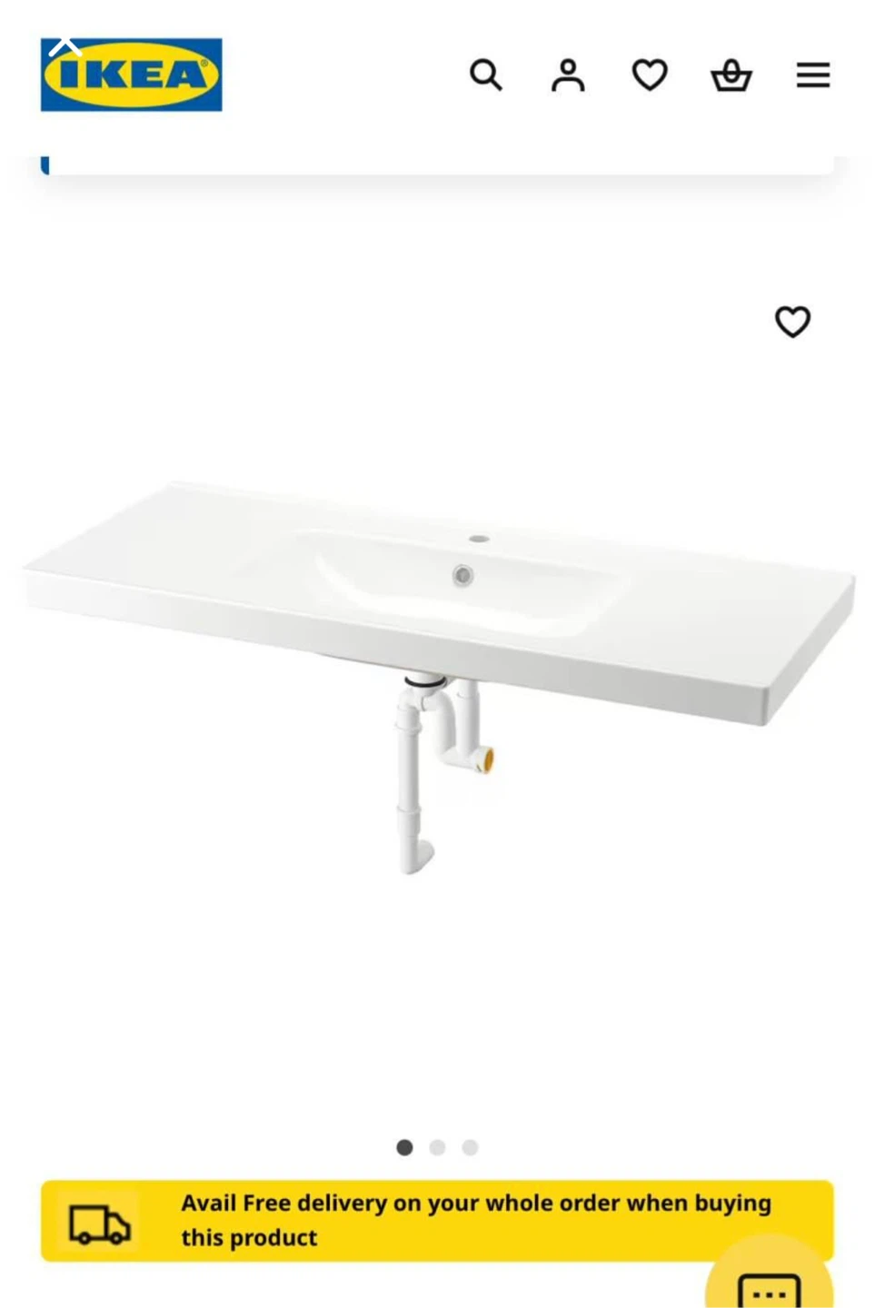 Brand New IKEA ODENSVIK Sink