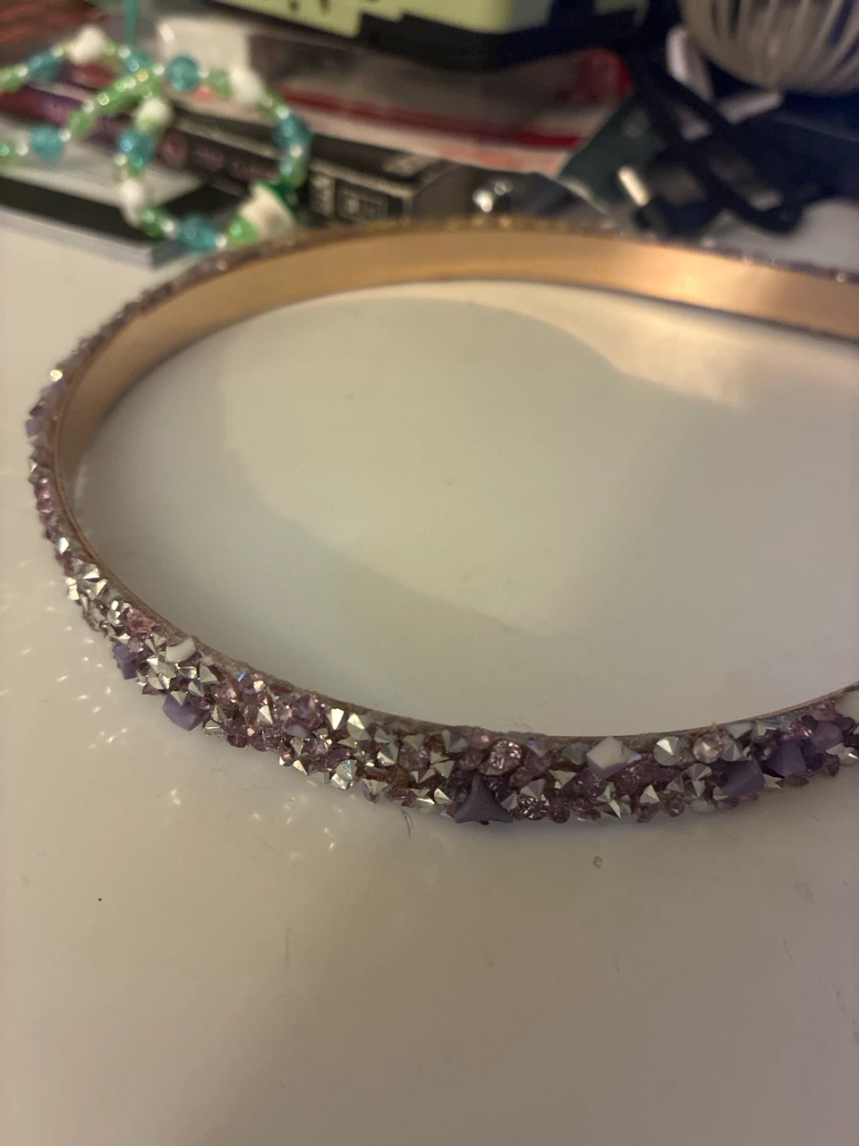 Sparkly Purple Tiara Headband