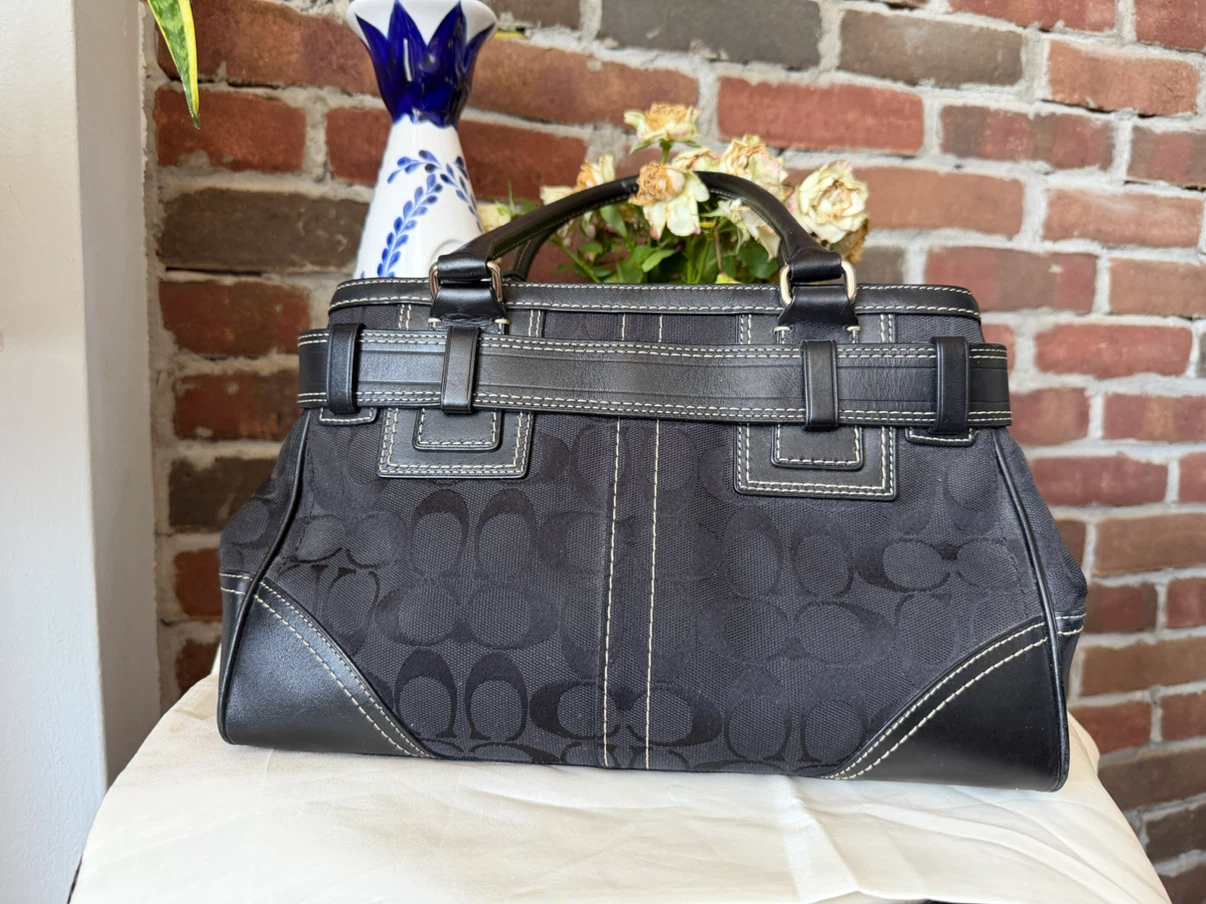 Coach Vintage Y2K Black Signature Hampton - photo 4