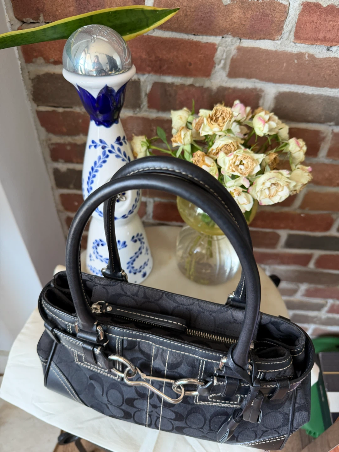 Coach Vintage Y2K Black Signature Hampton - photo 5