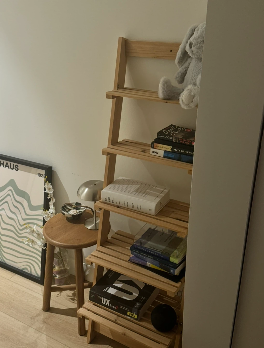 Wooden Ladder Shelf