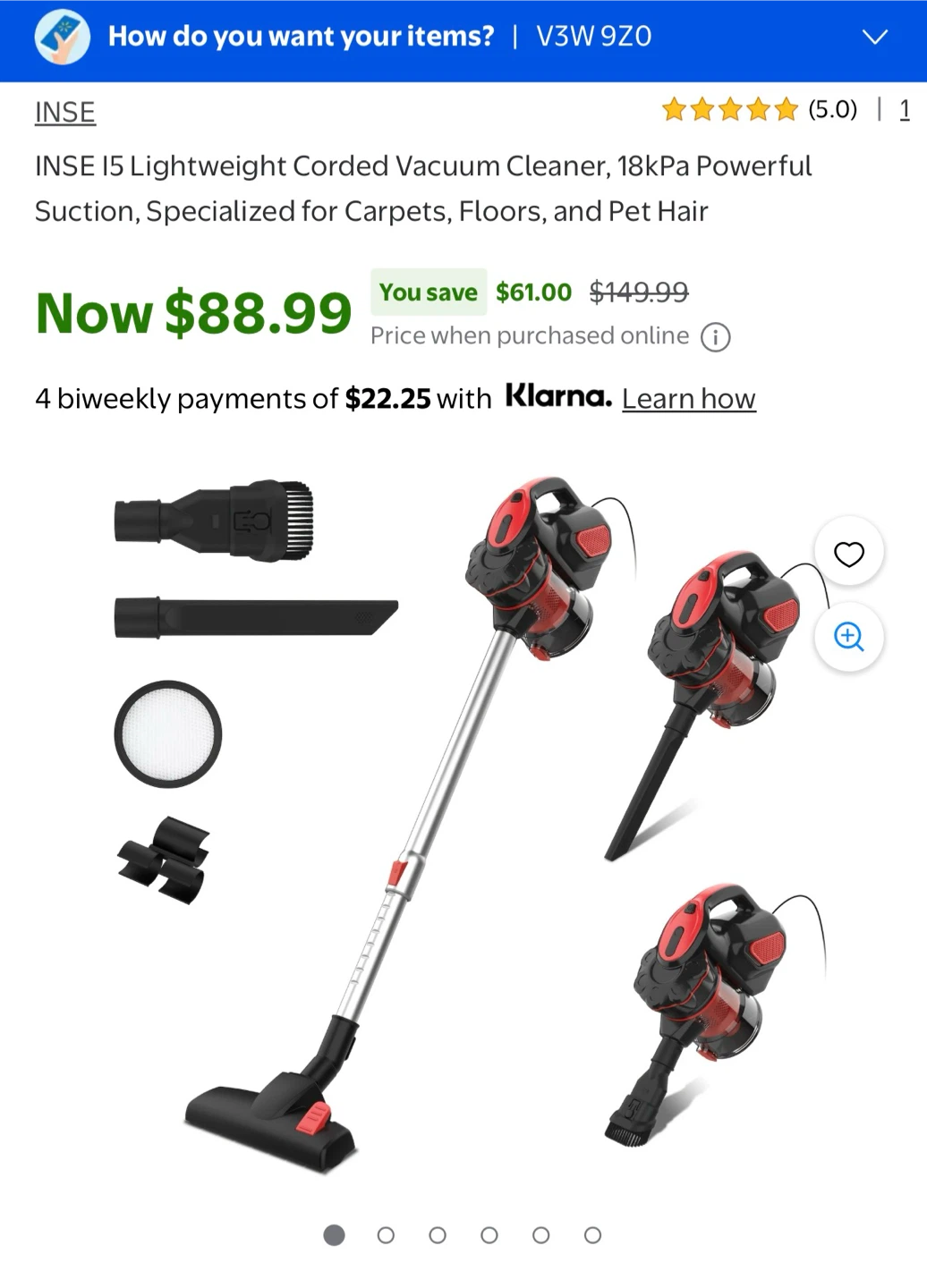 INSE i5 Lightweight Corded Vacuum Cleaner - photo 2
