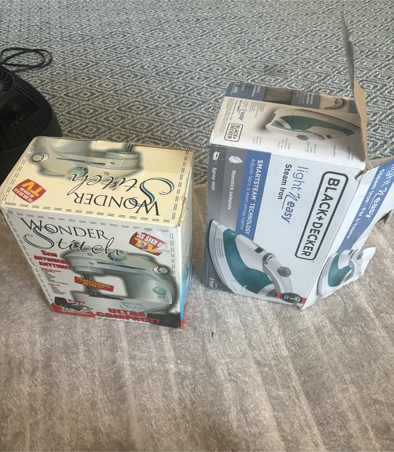 Wonder Stitch Sewing Machine & Black+Decker Steam Iron