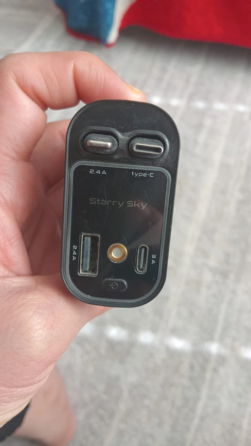 Starry Sky Car Charger with USB and Type-C Ports - photo 2