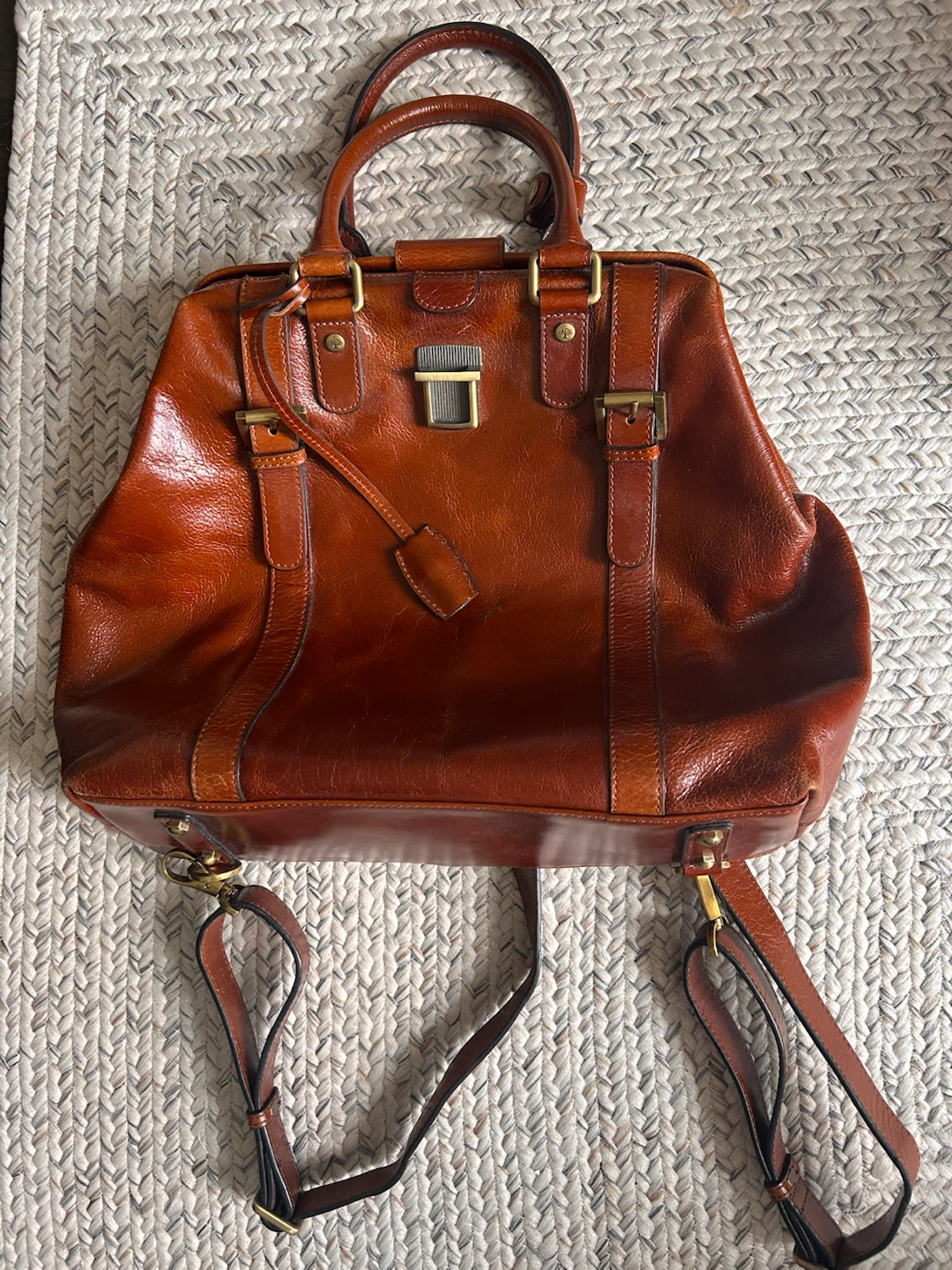 Real Leather Backpack