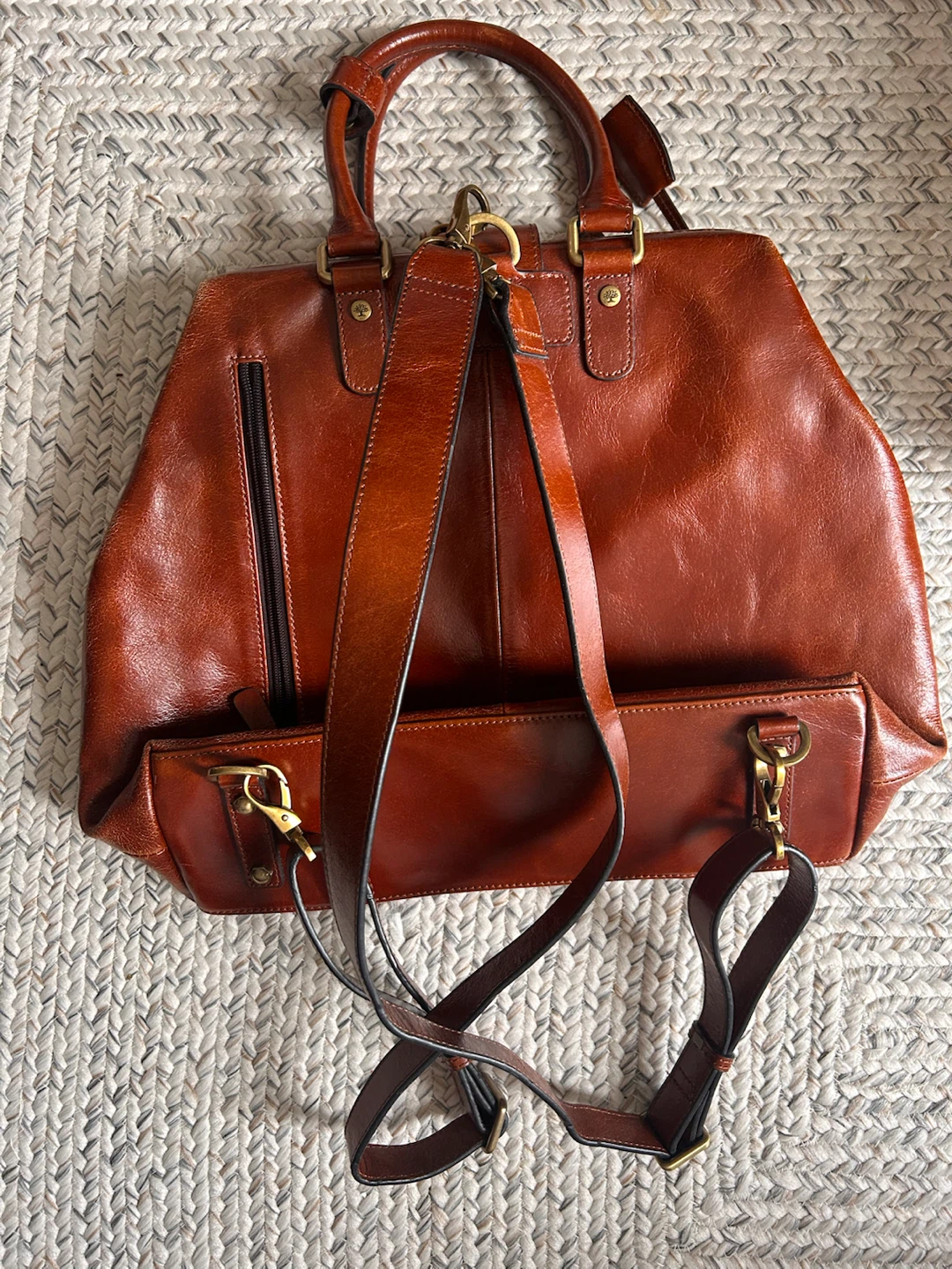 Real Leather Backpack - photo 2