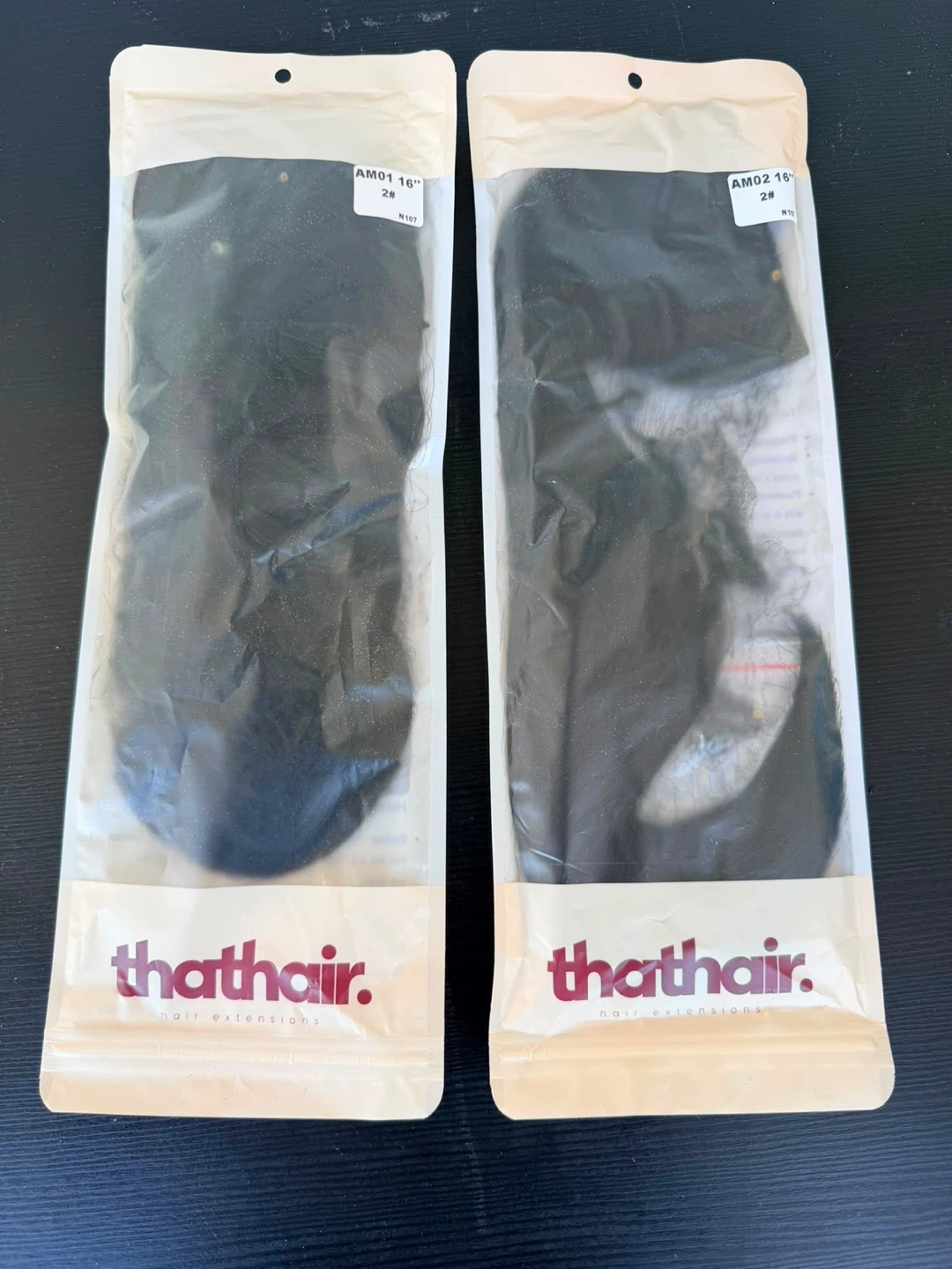 Thathair Hair Extensions 16 inch - Black