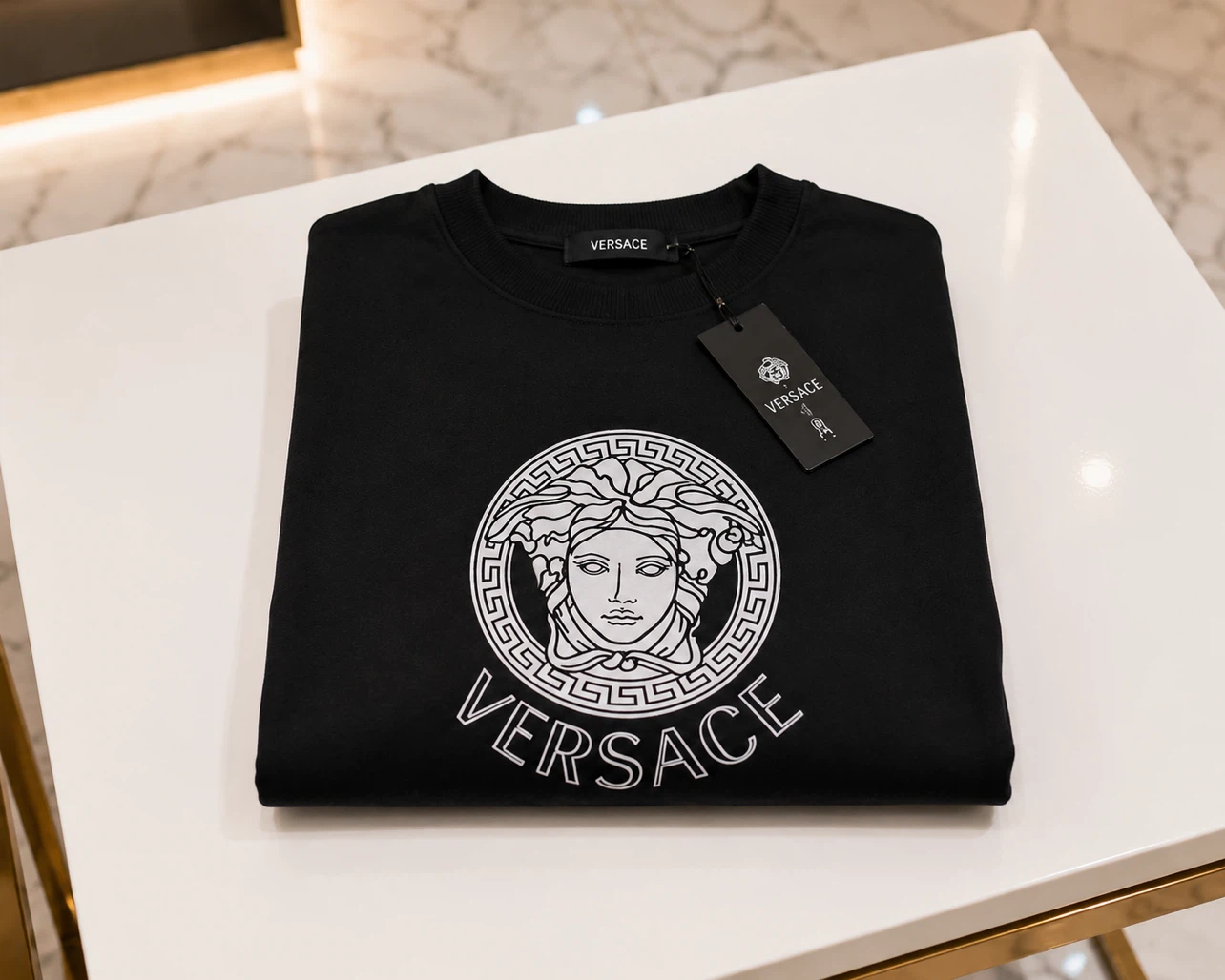 Versace Medusa Black Crewneck Sweatshirt - photo 3