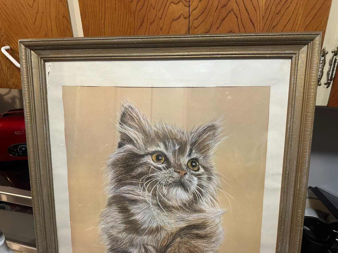 PERSIAN CAT 1976 LITHOGRAPH  PRINT by HANS P LUETCKE - photo 2